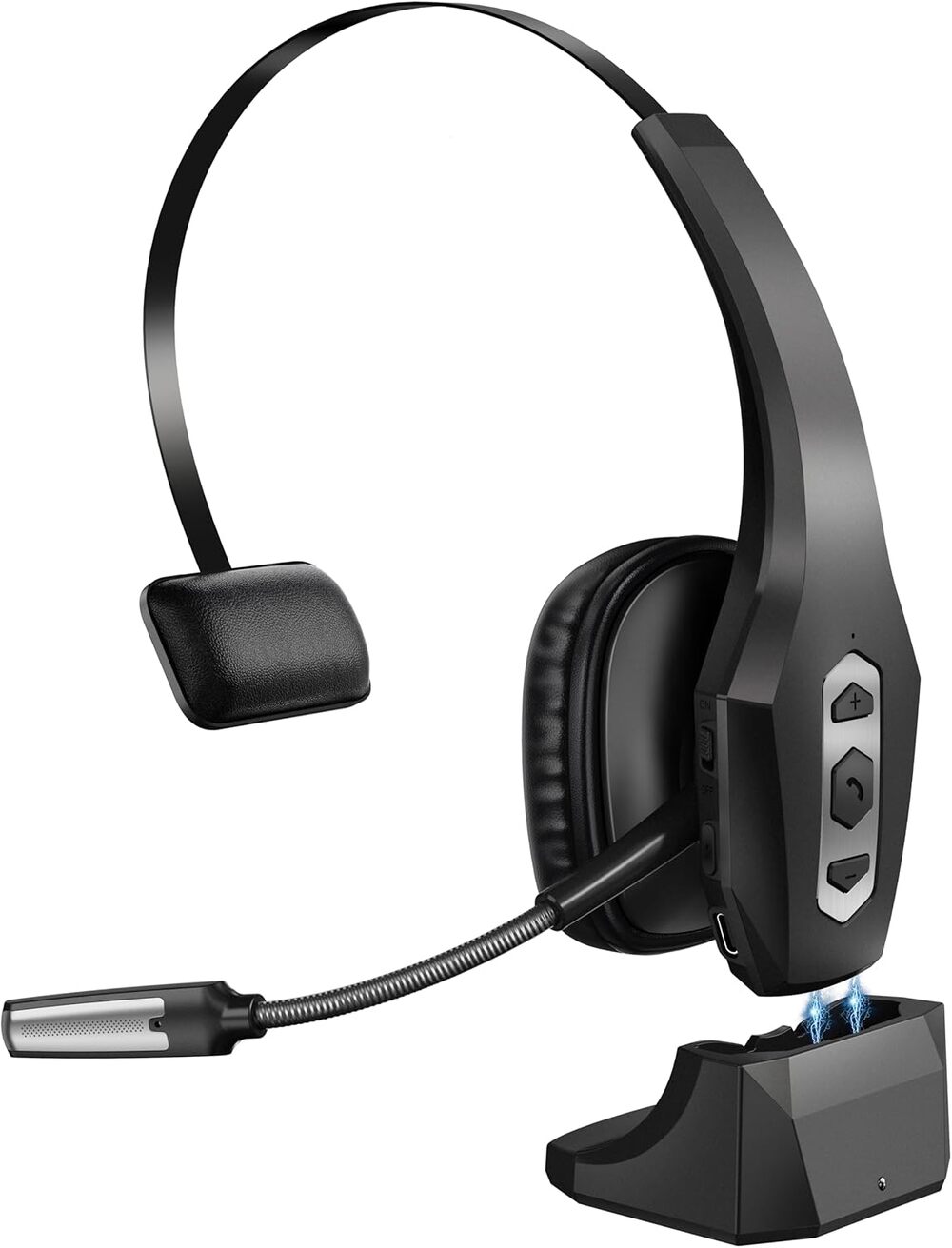 New Bluetooth Wireless, Hands Free, Noise Cancelling Headset with Charging Base